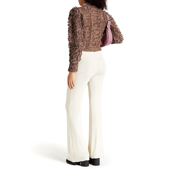 REMAIN Birger Christensen Denise Alpaca Knit Crop Patchwork Oversized Ca… - Picture 16 of 16